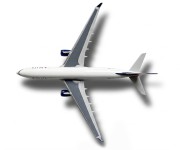 Airbus a330 DELTA widok z góry