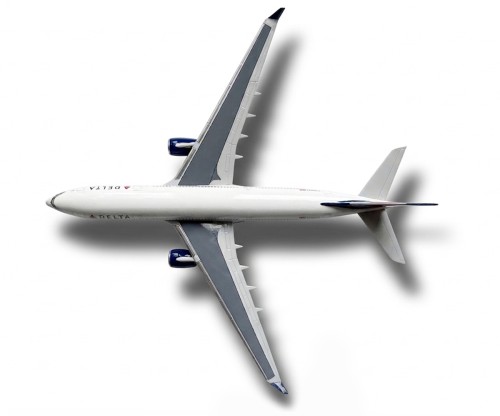 Airbus a330 DELTA widok z góry