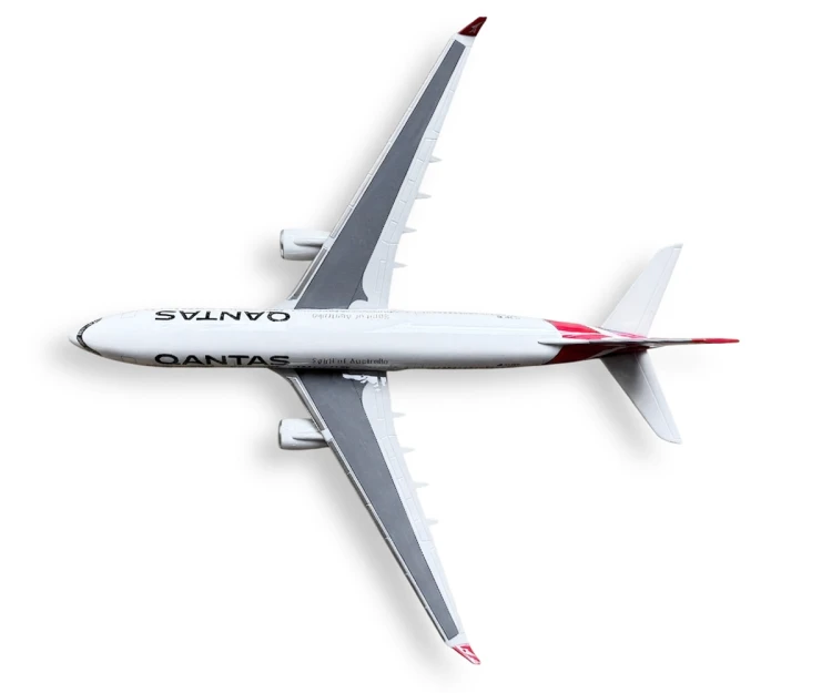 Airbus A330 Qantas widok z góry