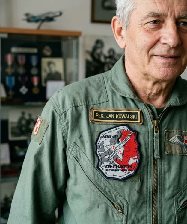 Naszywka MiG-21 na kombinezonie byłego pilota