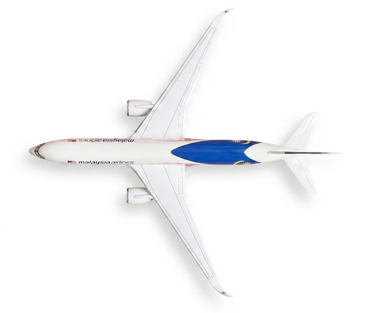 Airbus A350 Malaysia Airlines widok z góry