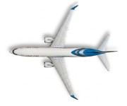 Boeing 737 Oman Air widok z góry