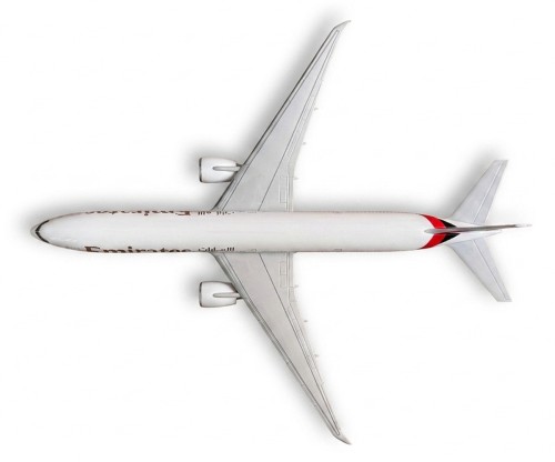 Boeing 777-300ER Emirates widok z góry