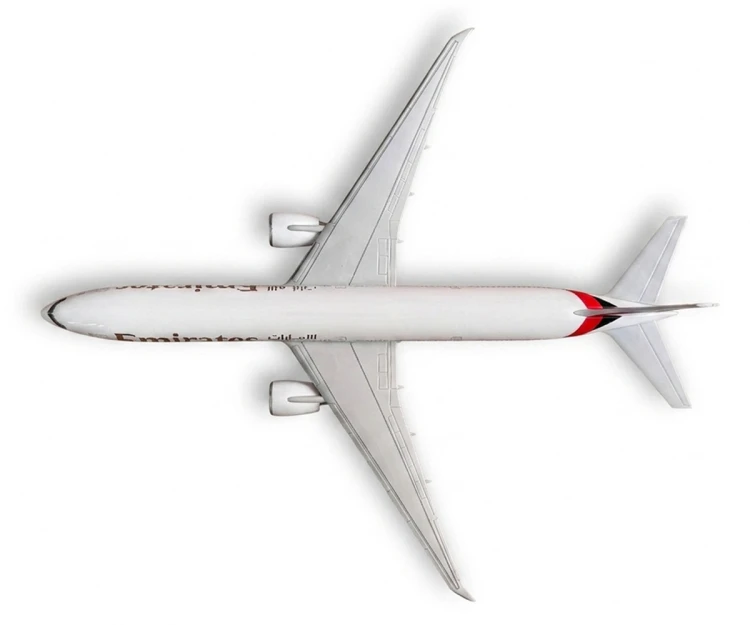 Boeing 777-300ER Emirates widok z góry