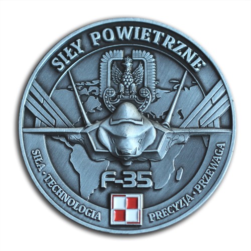 Coin F-35 rewers
