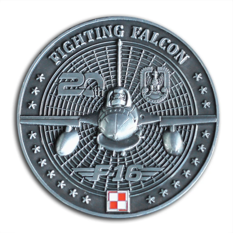 Coin F-16 rewers