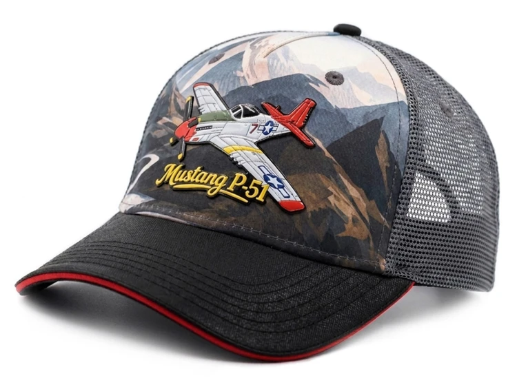 Czapka Mustang P-51 bokiem