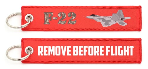 Brelok z dwóch stron F22 Raptor
