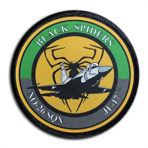Black Spiders no-26 sqn naszywka drukowana