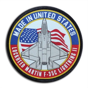 Naszywka F-35 Lightning II nadruk DTF na rzepie