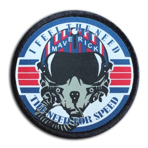 Naszywka Top Gun MAVERICK nadruk DTF na rzepie