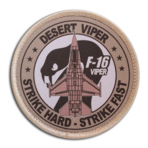 Naszywka F-16 Viper Desert Viper Sticker Hard Strike Fast