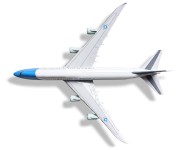 Air Force One Boening 747 widok z góry