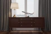 Samolot Air China na biurku