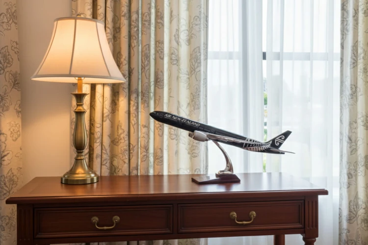 Air New Zealand na biurku
