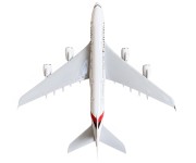 Airbus A380 Emirates od góry