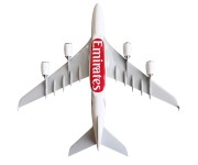 Airbus A380 Emirates od spodu