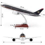 Boeing 787 Dreamliner Royal Jordanian wymiary