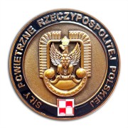Coin Siły powietrzne RP awers stare złoto
