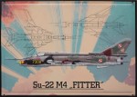 Aluminiowa blacha obraz myśliwiec Su-22 Fitter