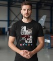 Koszulka 20 lat F-16 w służbie Polsce młody mężczyzna