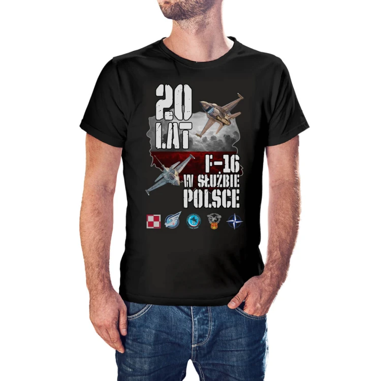 Koszulka 20 lat F-16 w służbie Polsce
